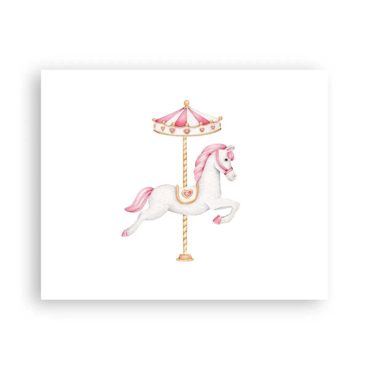 Poster - Er legte los - 50x40 cm