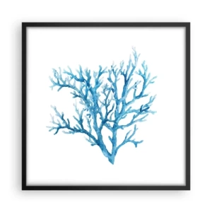 Poster in einem schwarzem Rahmen - Nautisches Filigran - 50x50 cm