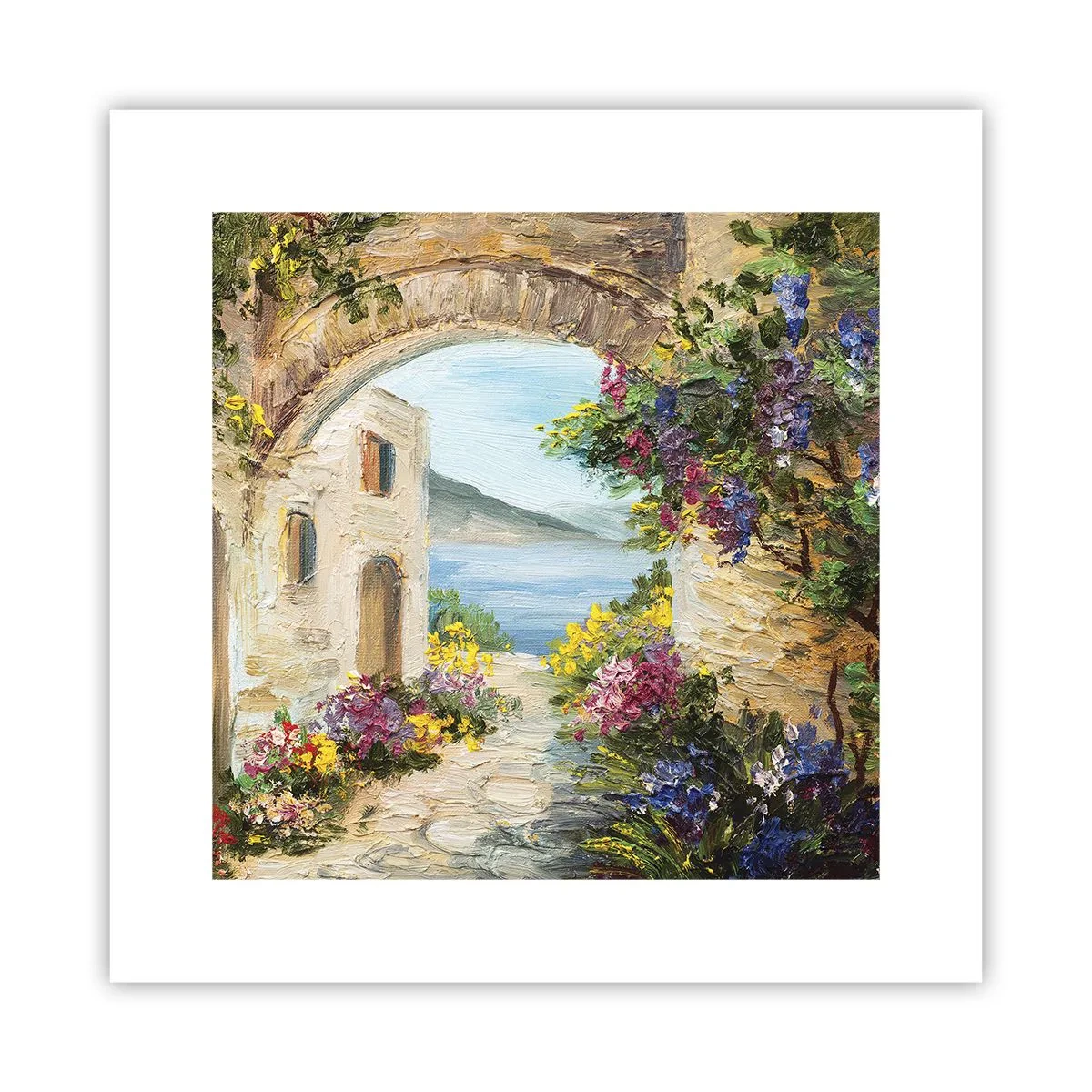 Poster - Charme einer Küstenprovinz - 30x30 cm