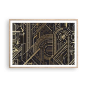 Poster in einem Rahmen aus heller Eiche - Konzepte, Ideen, Pläne - 100x70 cm