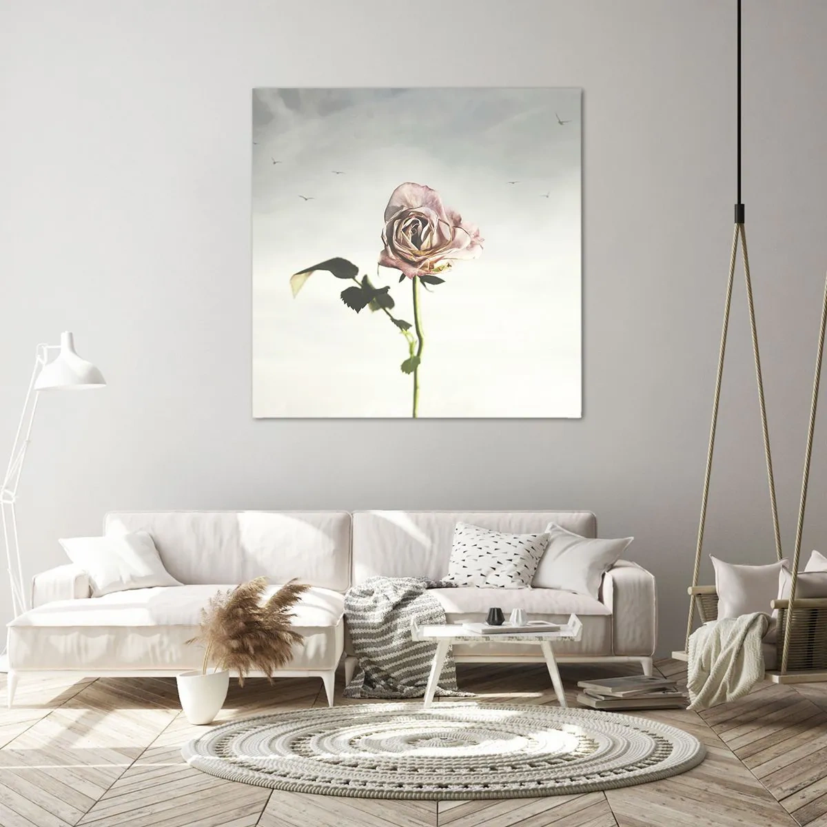 Bild auf Leinwand - Leinwandbild - Begrüßung des Frühlings - 70x70 cm