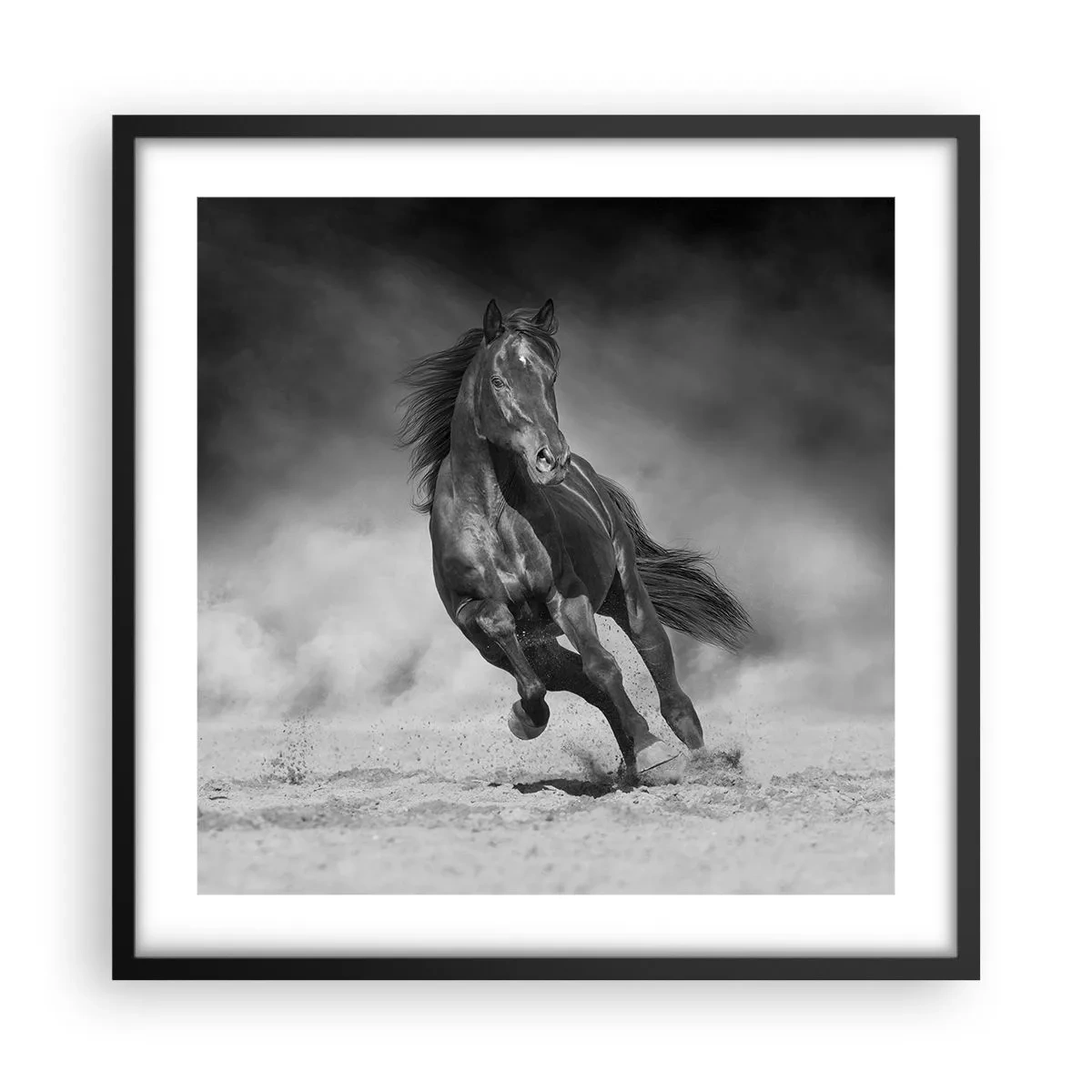 Poster in einem schwarzem Rahmen - Würdig des Emirs selbst - 50x50 cm