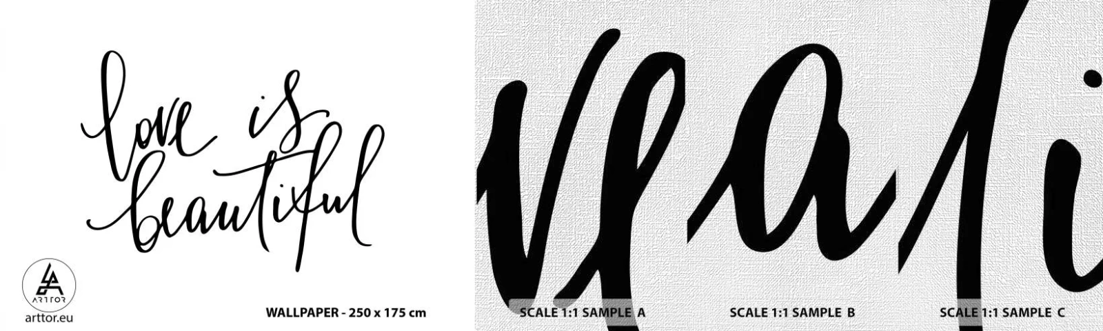 Fototapeten Muster Premium Canvas - Lies und wiederhol - Typografie, Bejahung, Maxime - 100x30 cm