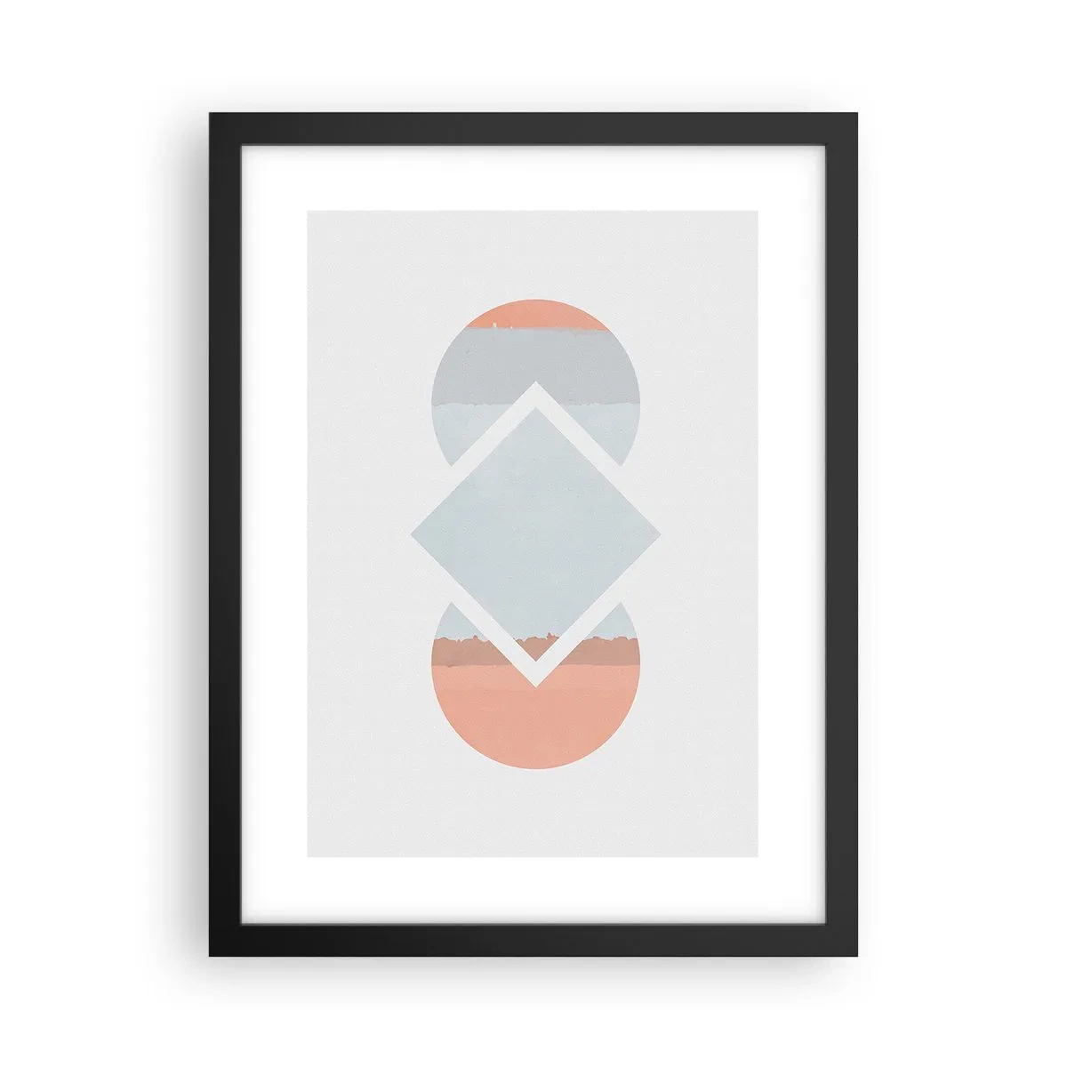 Poster in einem schwarzem Rahmen - Die Situation ist klar - 30x40 cm