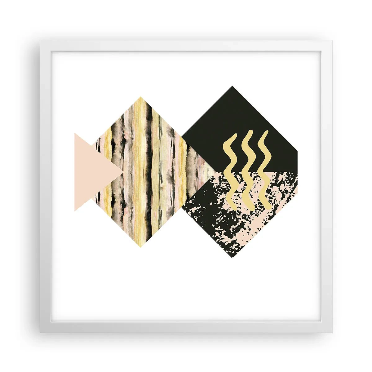 Poster in einem weißen Rahmen - Es ist nicht so einfach - 40x40 cm