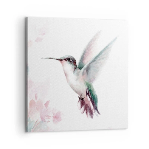 Bild auf Leinwand - Leinwandbild - Im Flattern gehalten - 60x60 cm