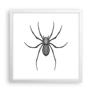 Poster in einem weißen Rahmen - Beunruhigende Präzision - 40x40 cm