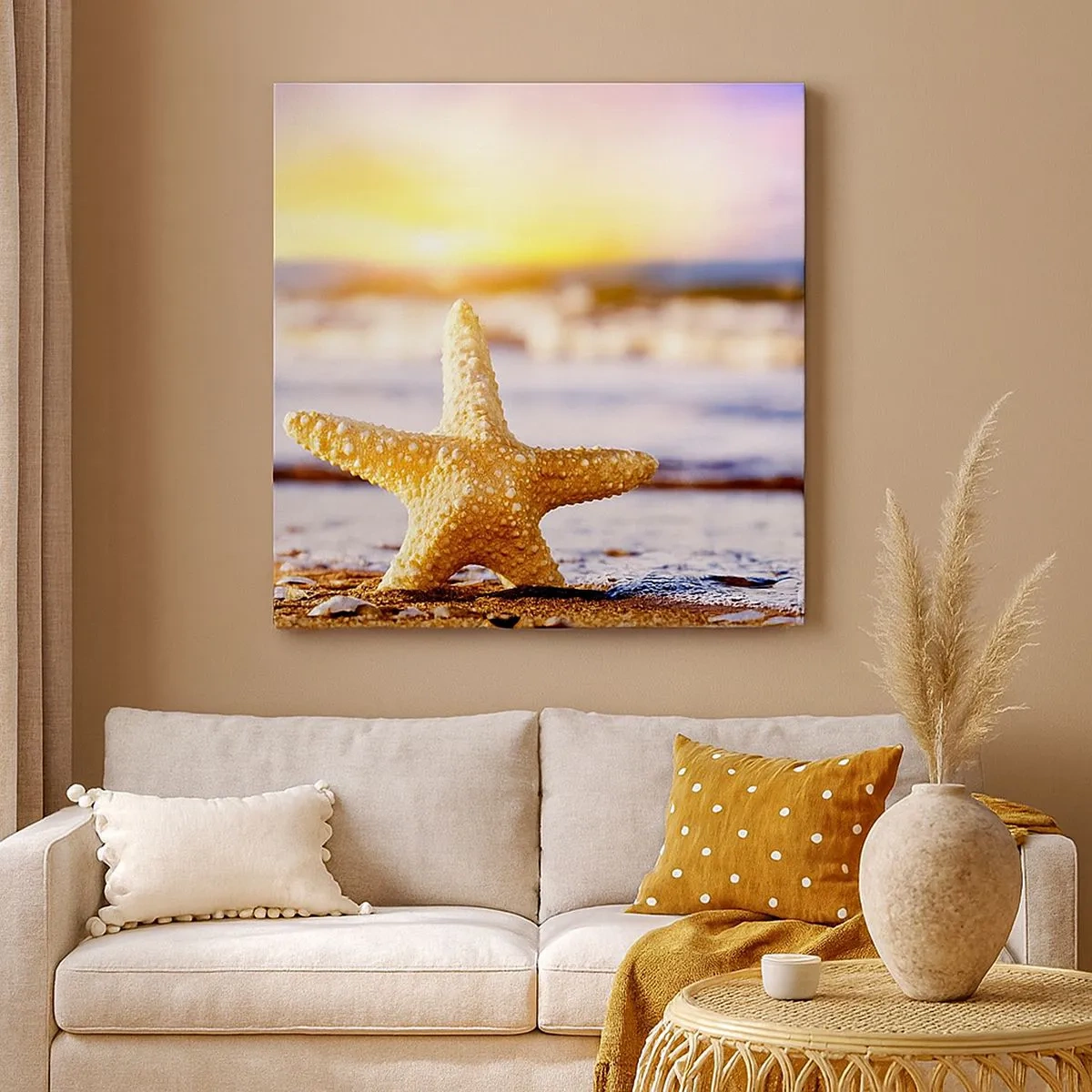 Bild auf Leinwand - Leinwandbild - Meer Geschenk - 30x30 cm