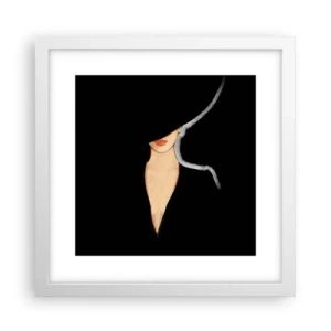 Poster in einem weißen Rahmen - Eleganz und Stil - 30x30 cm