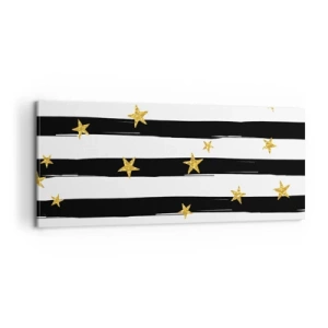 Bild auf Leinwand - Leinwandbild - Wir wurden alle unter einem glücklichen Stern geboren - 100x40 cm