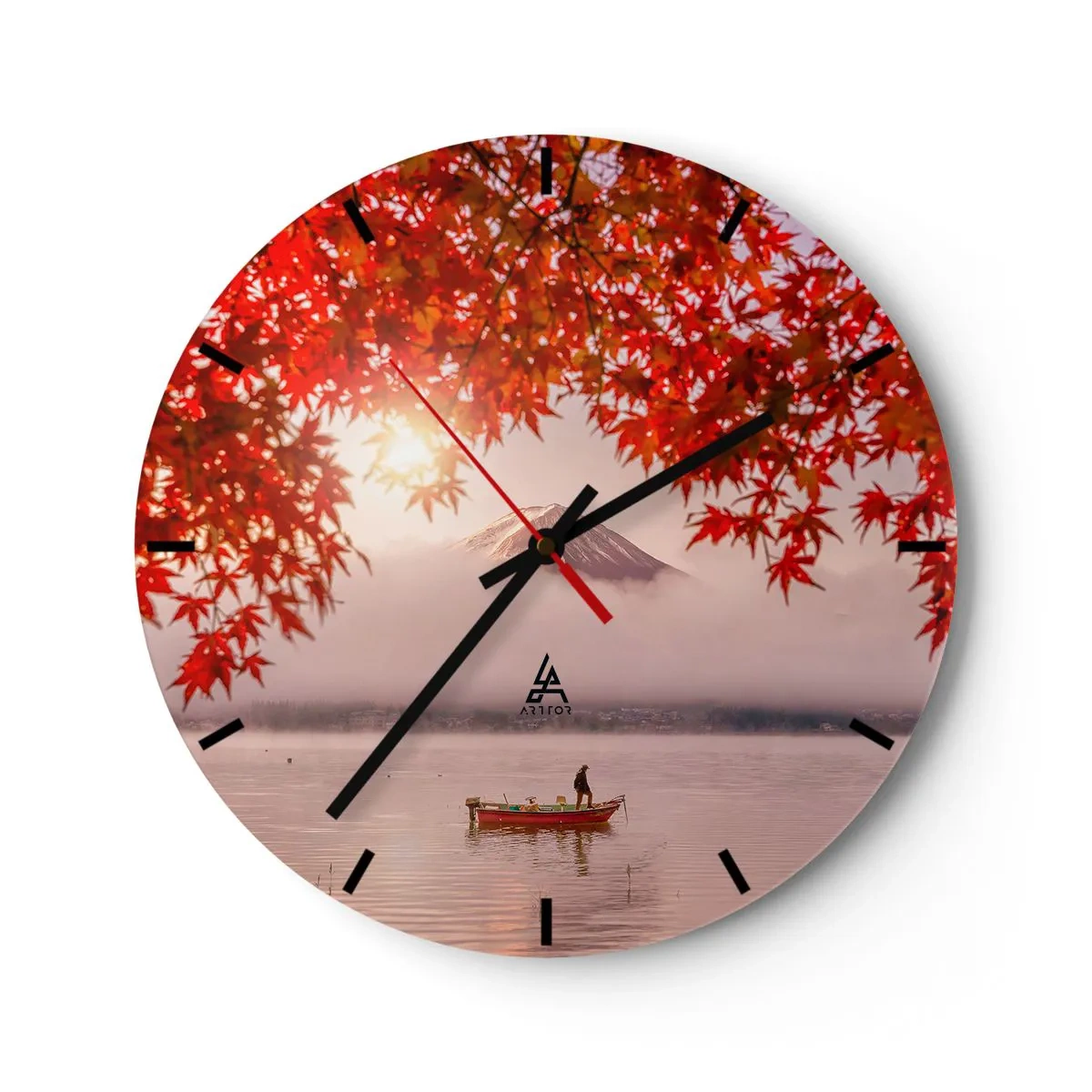 Wanduhr - Glasuhr - Im japanischen Klima - 40x40 cm