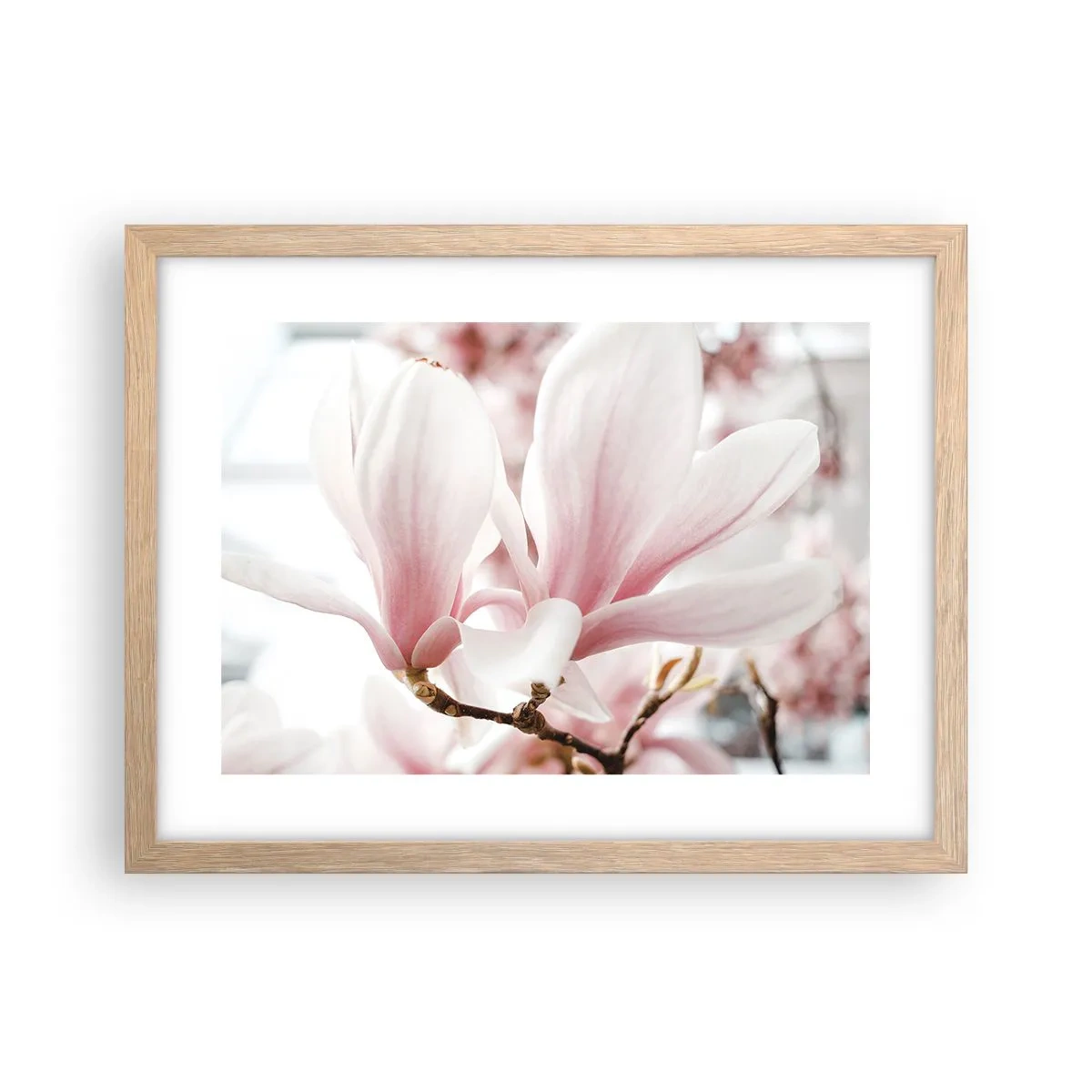 Poster in einem Rahmen aus heller Eiche - Eine Fülle von Zärtlichkeit - 40x30 cm