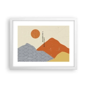 Poster in einem weißen Rahmen - Im japanischen Geist - 40x30 cm