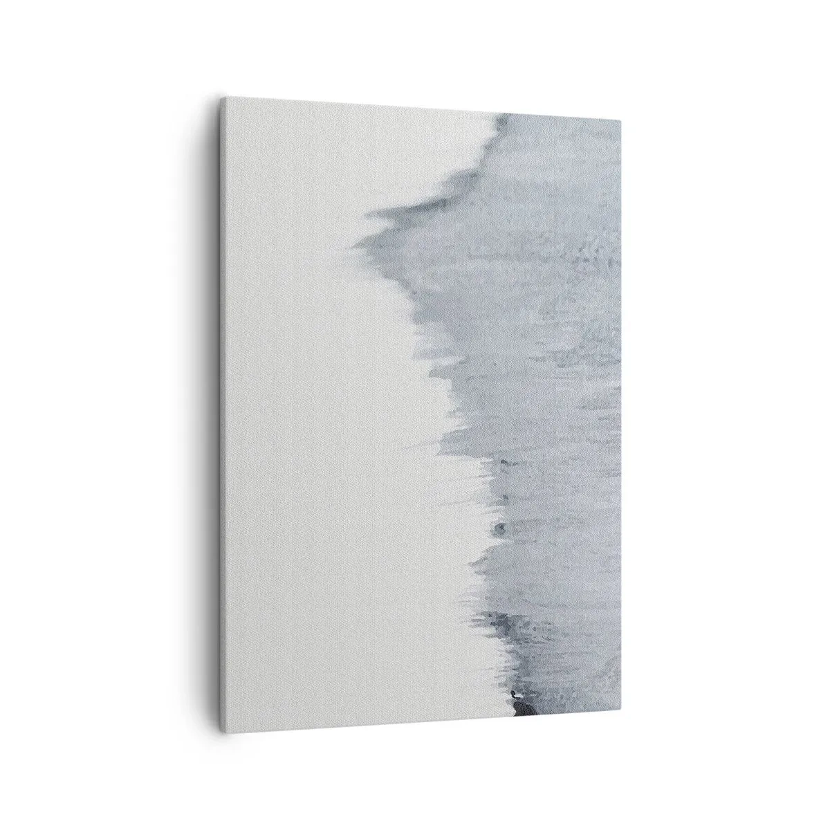 Bild auf Leinwand - Leinwandbild - Abstrakte graue Komposition im minimalistischen Stil - 50x70cm - Mysteriöse Aufzeichnung - Moderne Wanddekoration für Wohnzimmer und Schlafzimmer ARTTOR