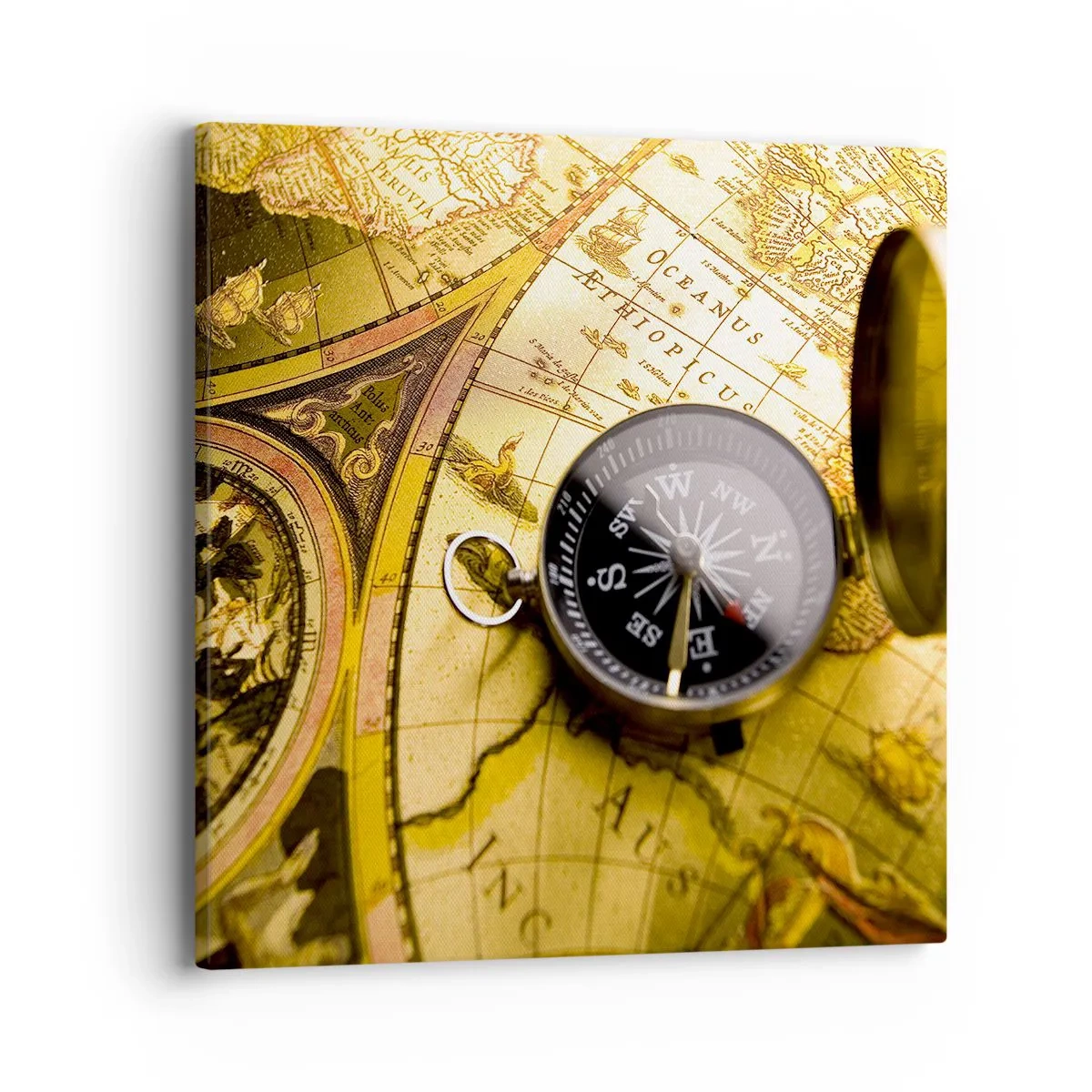 Bild auf Leinwand - Leinwandbild - Oder vielleicht bis ans Ende der Welt? - 40x40 cm