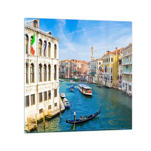 Glasbild - Bild auf glas - Der einzigartige Verkehr der Welt - 30x30 cm