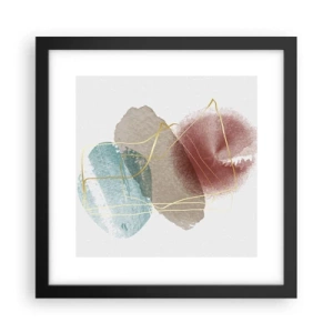 Poster in einem schwarzem Rahmen - Korallen des Weltraums - 30x30 cm