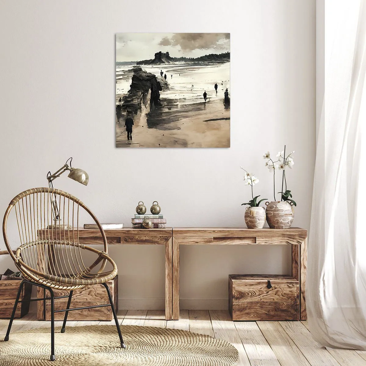 Bild auf Leinwand - Leinwandbild - Einberufen - 50x50 cm