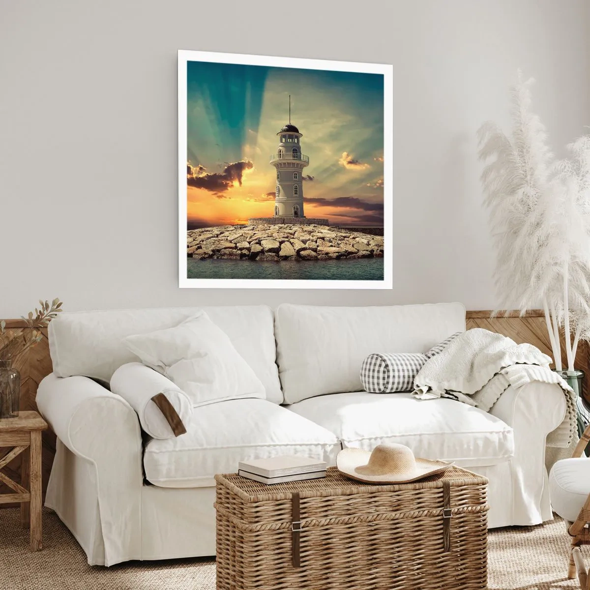 Poster - Licht - Gut - Schönheit - 60x60 cm