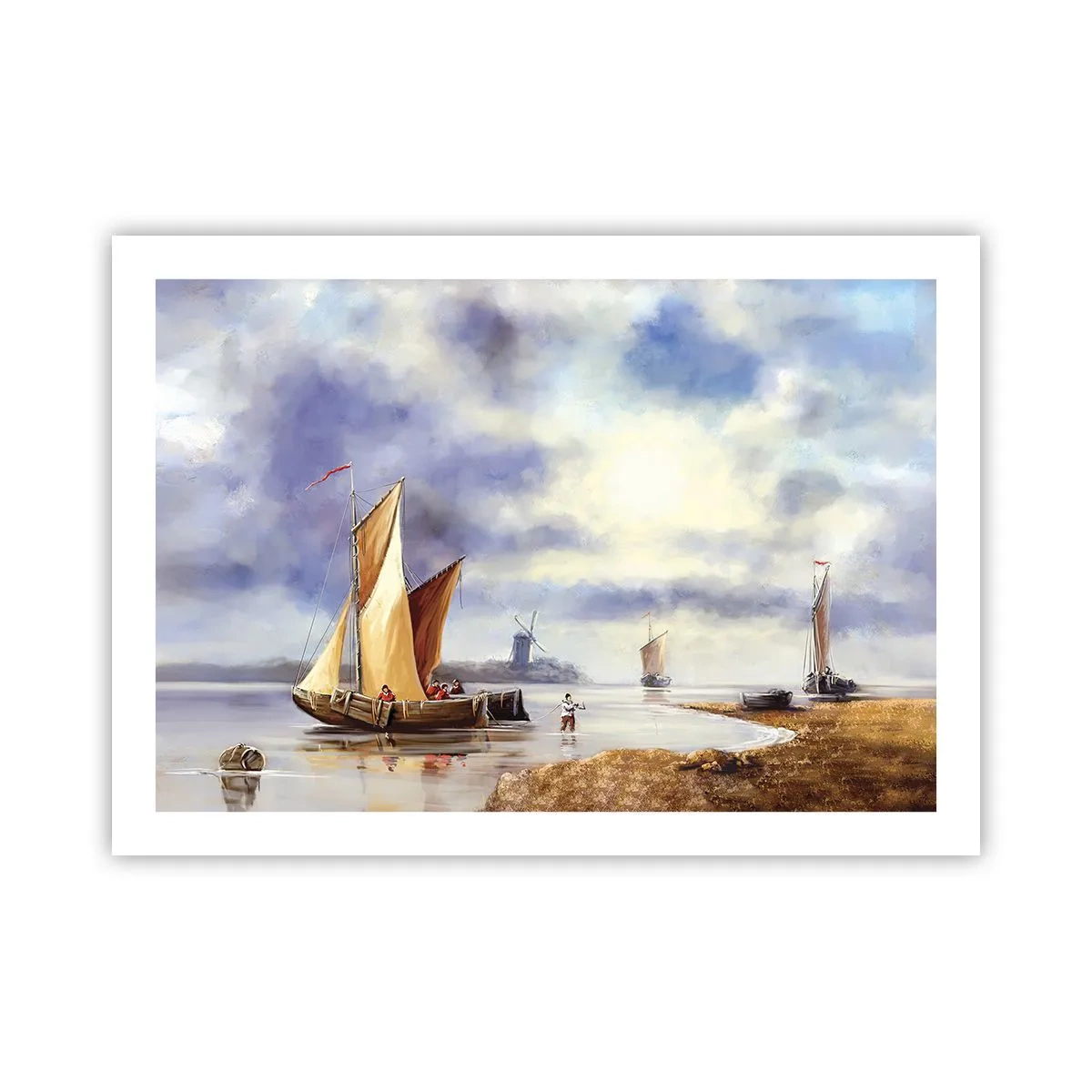 Poster - Die Rückkehr der Seeleute - 70x50 cm