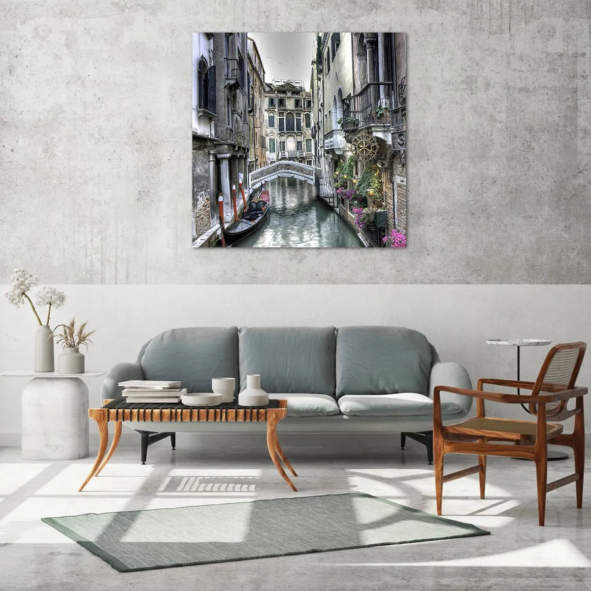 Glasbild - Bild auf glas - Seit Jahrhunderten in stiller Besinnung - 60x60 cm