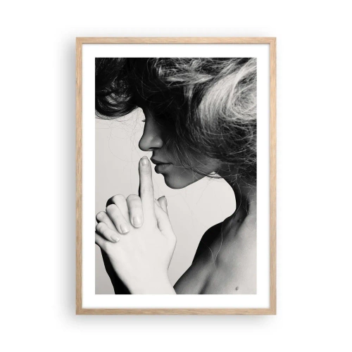 Poster in einem Rahmen aus heller Eiche - Auf sich selbst hören - 50x70 cm