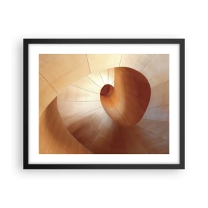 Poster in einem schwarzem Rahmen - Architektonische Serpentine - 50x40 cm