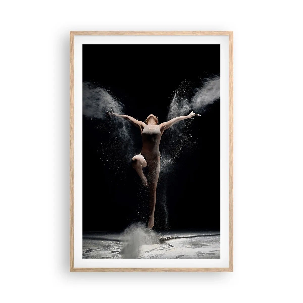 Poster in einem Rahmen aus heller Eiche - Elfen existieren - 61x91 cm