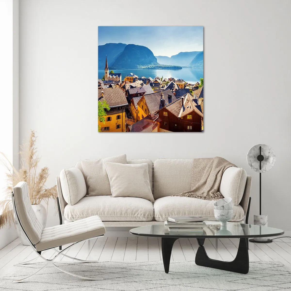 Glasbild - Bild auf glas - Es könnte nicht malerischer sein - 60x60 cm