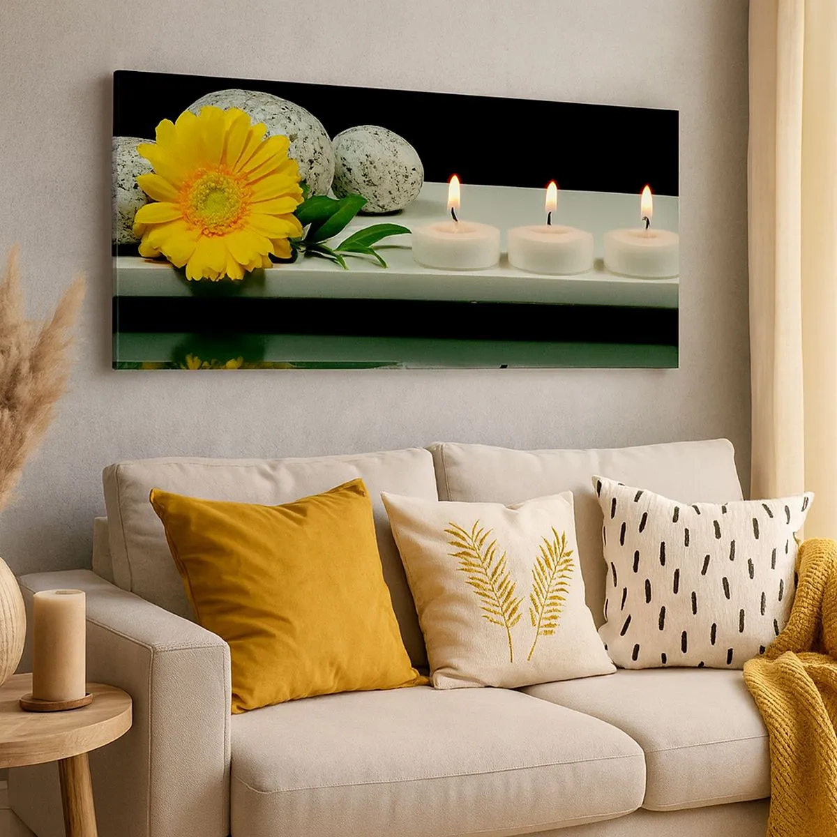 Bild auf Leinwand - Leinwandbild - Beruhigung der Sinne - 100x40 cm