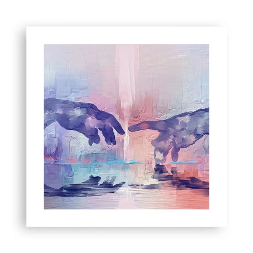 Poster - Göttlicher Funke des Lebens - 40x40 cm