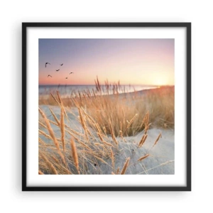 Poster in einem schwarzem Rahmen - Das baltische Wiegenlied - 50x50 cm