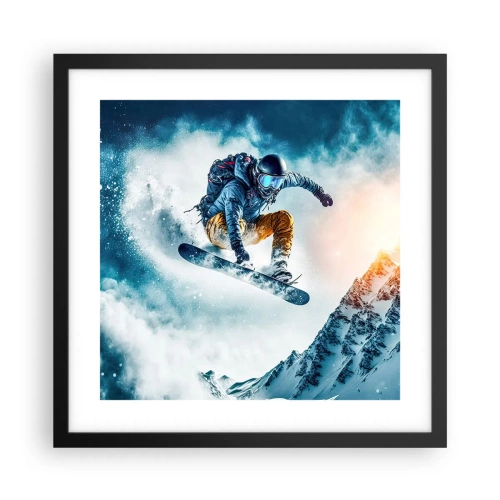 Poster in einem schwarzem Rahmen - Extreme Emotionen - 40x40 cm