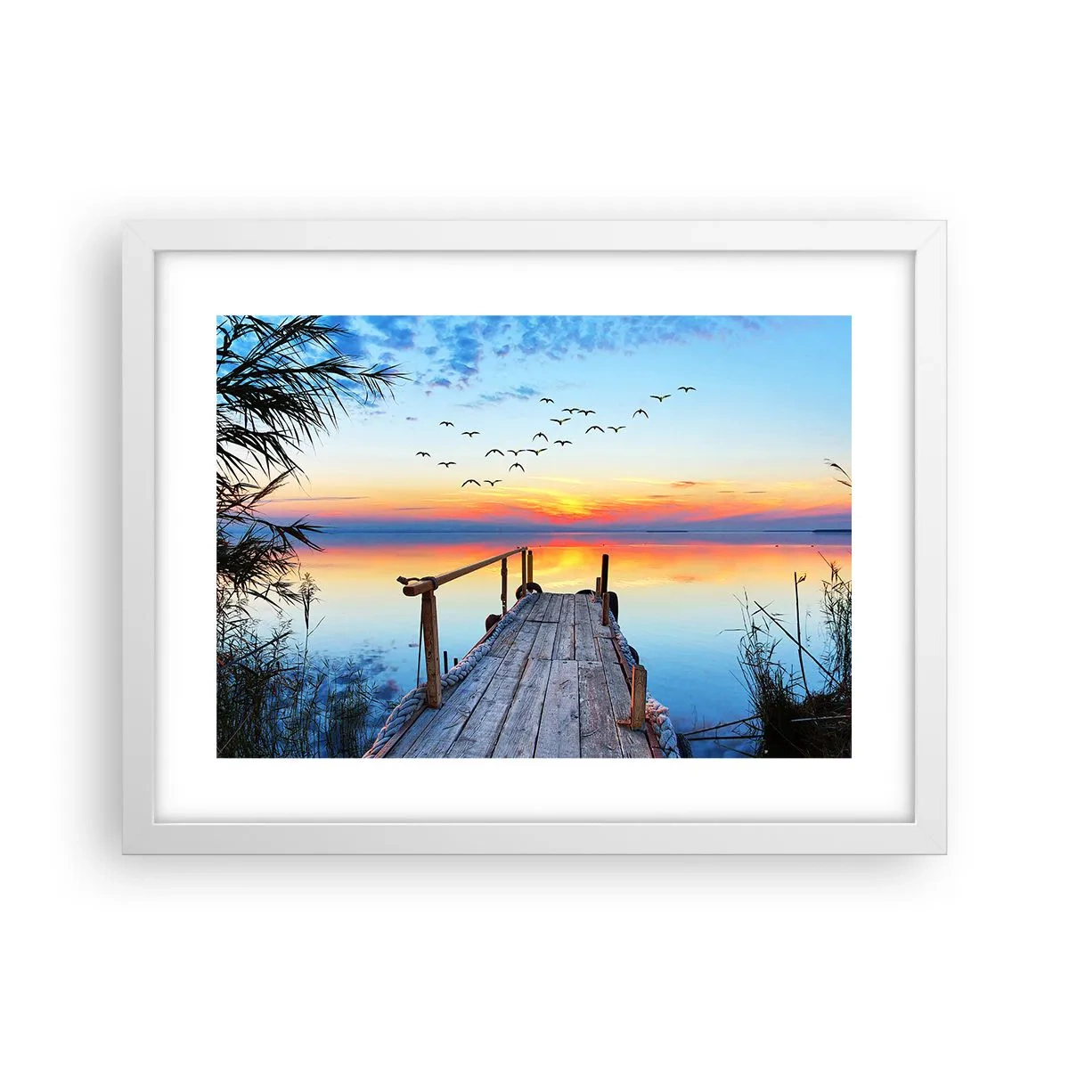Poster in einem weißen Rahmen - Es ist Zeit, zurückzukehren ... - 40x30 cm