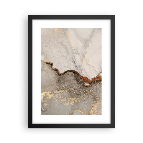 Poster in einem schwarzem Rahmen - An der Grenze der Farben - 30x40 cm