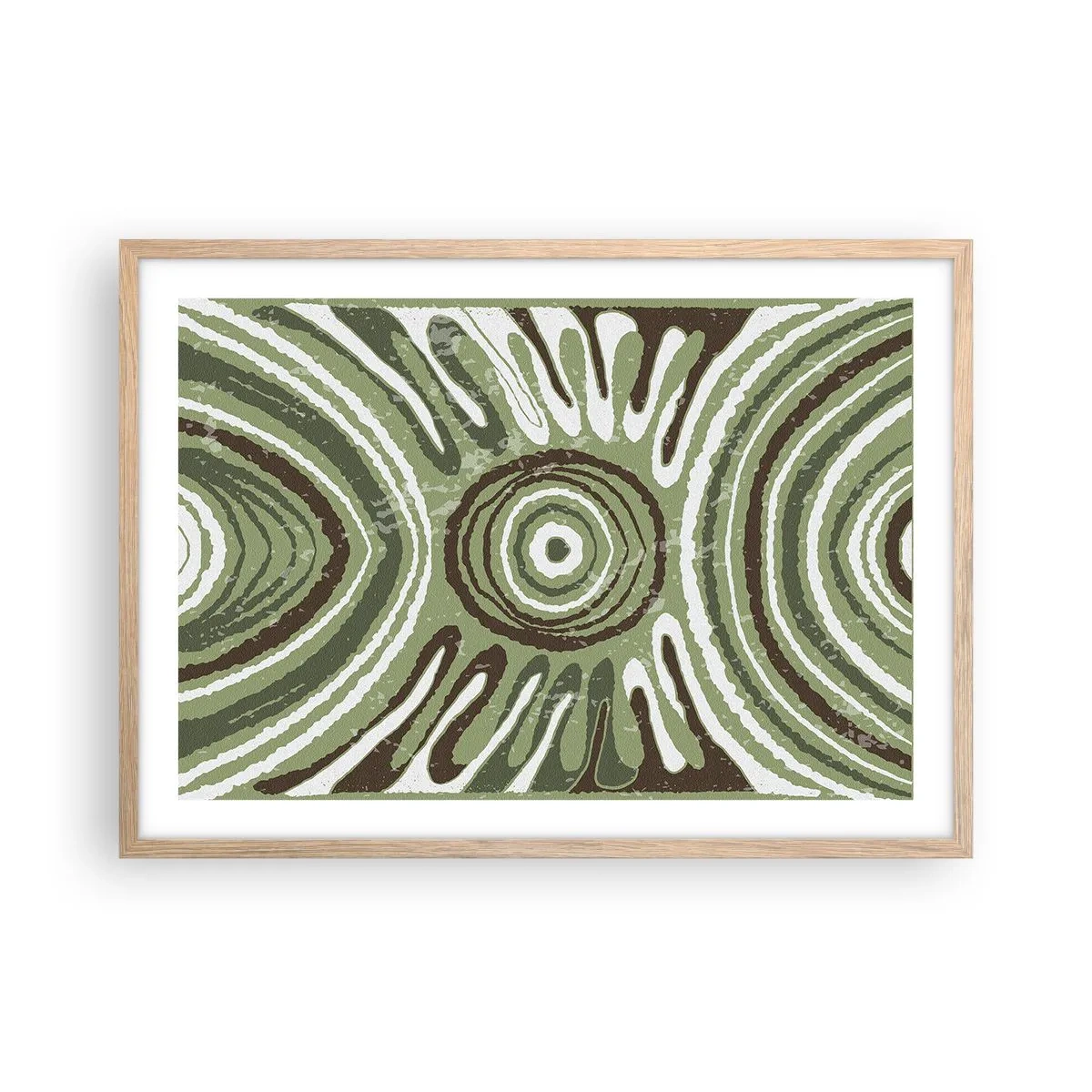 Poster in einem Rahmen aus heller Eiche - Explosion von Emotionen - 70x50 cm