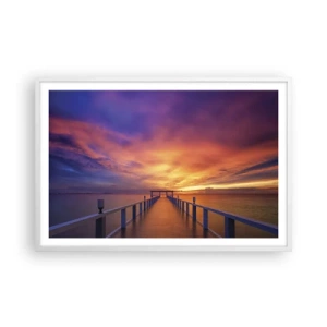 Poster in einem weißen Rahmen - Ohne Ende - 91x61 cm