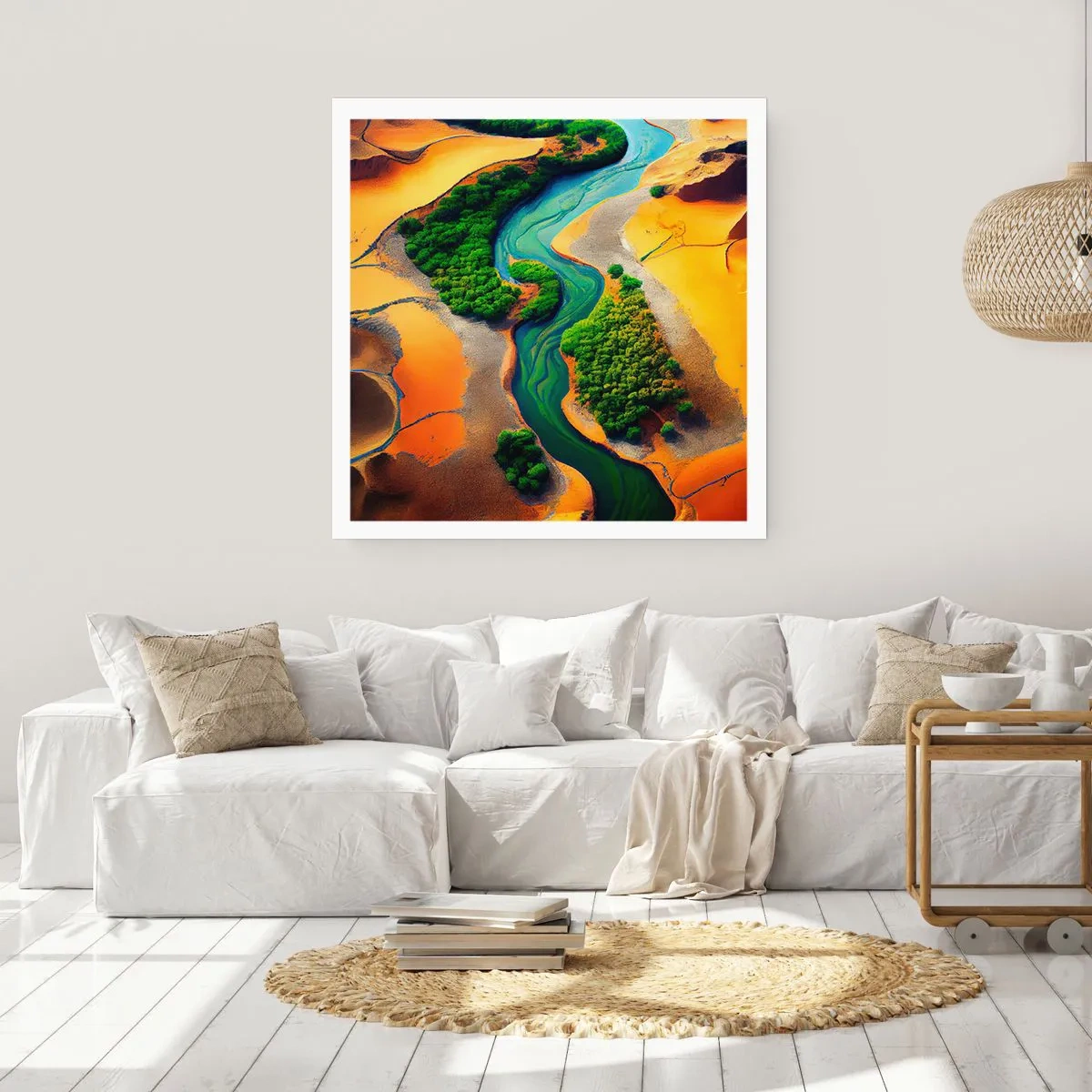 Poster - Lebensspendender Fluss - 50x50 cm
