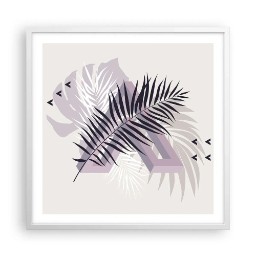 Poster in einem weißen Rahmen - Der Schatten des Schattens - 60x60 cm