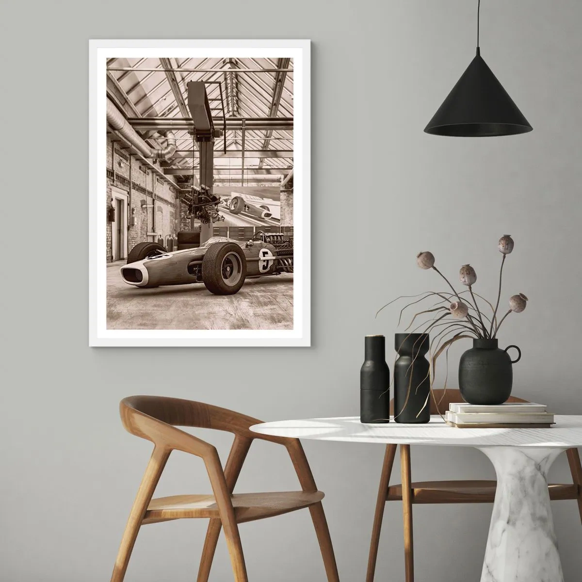 Poster in einem weißen Rahmen - Die Siegerruhe - 30x40 cm