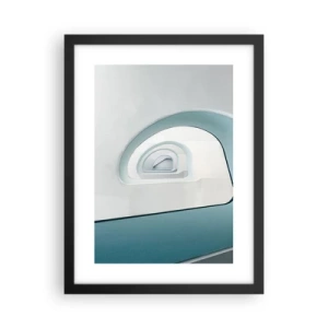 Poster in einem schwarzem Rahmen - Bis zum Ende des Blaus - 30x40 cm