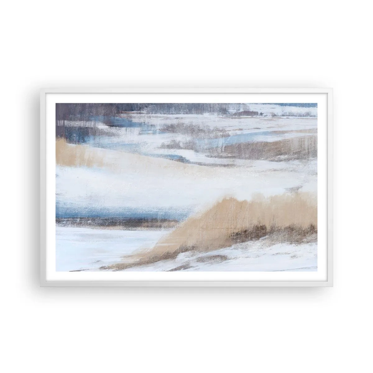 Poster in einem weißen Rahmen - Winterkomposition - 91x61 cm