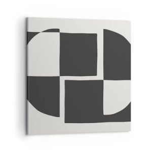 Bild auf Leinwand - Leinwandbild - Antithese - Synthese - 60x60 cm