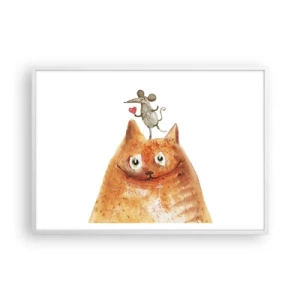 Poster in einem weißen Rahmen - Paradoxien der Liebe - 100x70 cm