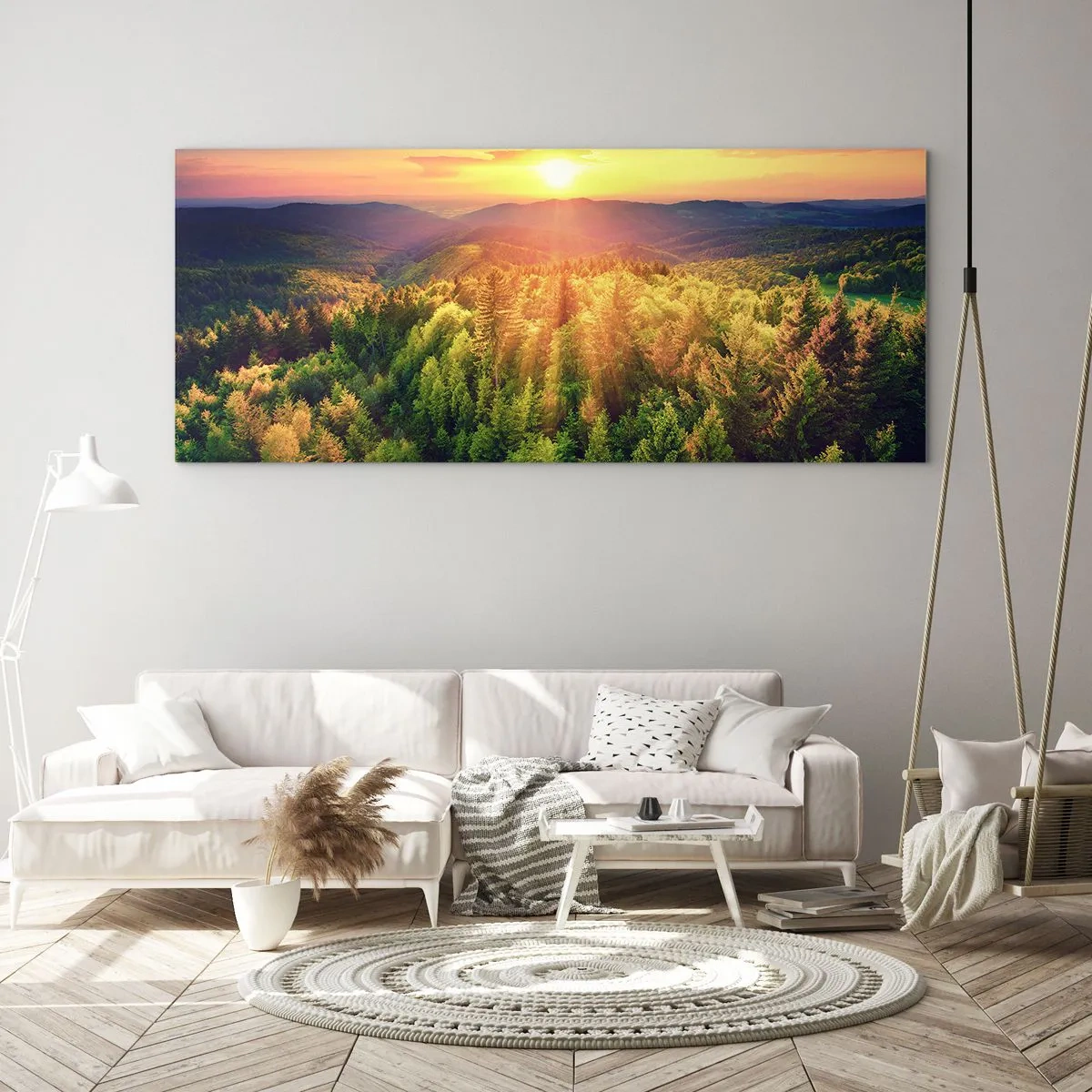 Glasbild - Bild auf glas - Scheitelpunkte und Spitzen - 100x40 cm