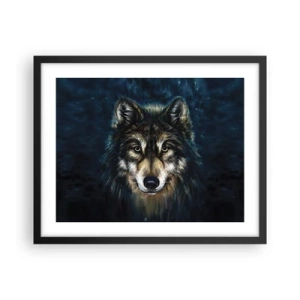 Poster in einem schwarzem Rahmen - Alpha? Und Omega - 50x40 cm