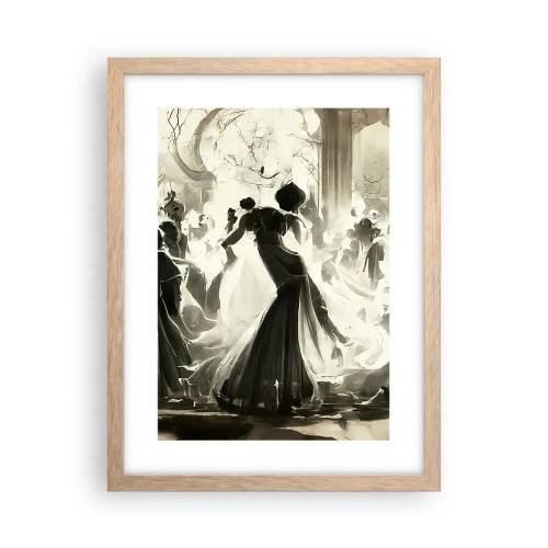 Poster in einem Rahmen aus heller Eiche - Die große Maskerade - 30x40 cm