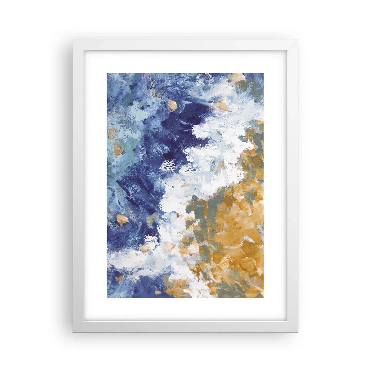 Poster in einem weißen Rahmen - Tanz der Naturelemente - 30x40 cm