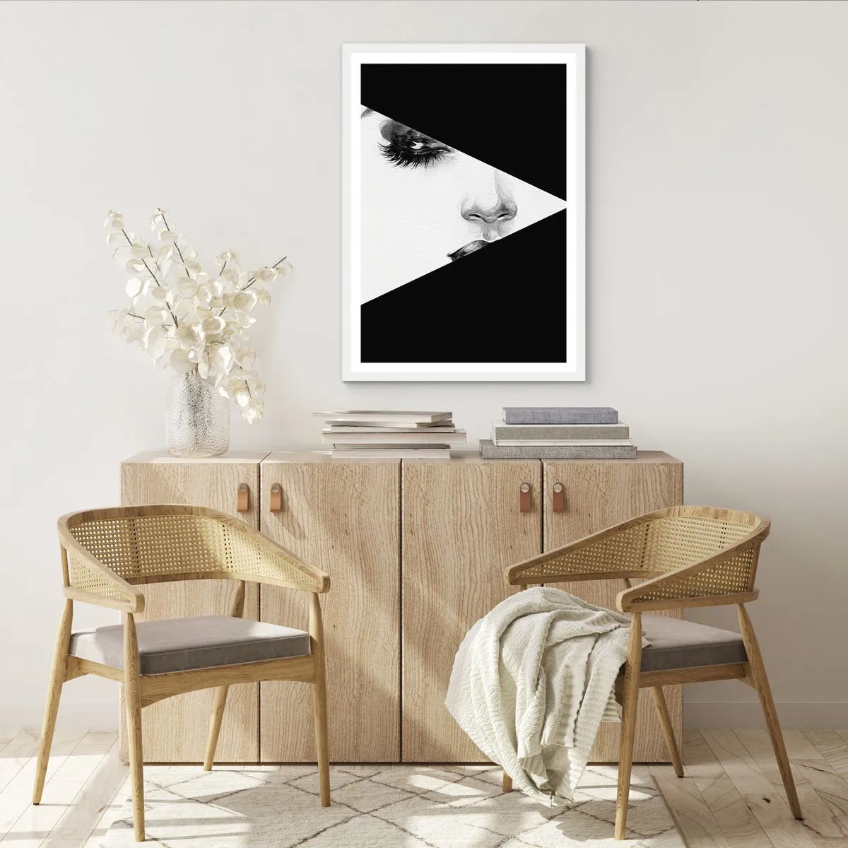 Poster in einem weißen Rahmen - Immer unentdeckt - 70x100 cm