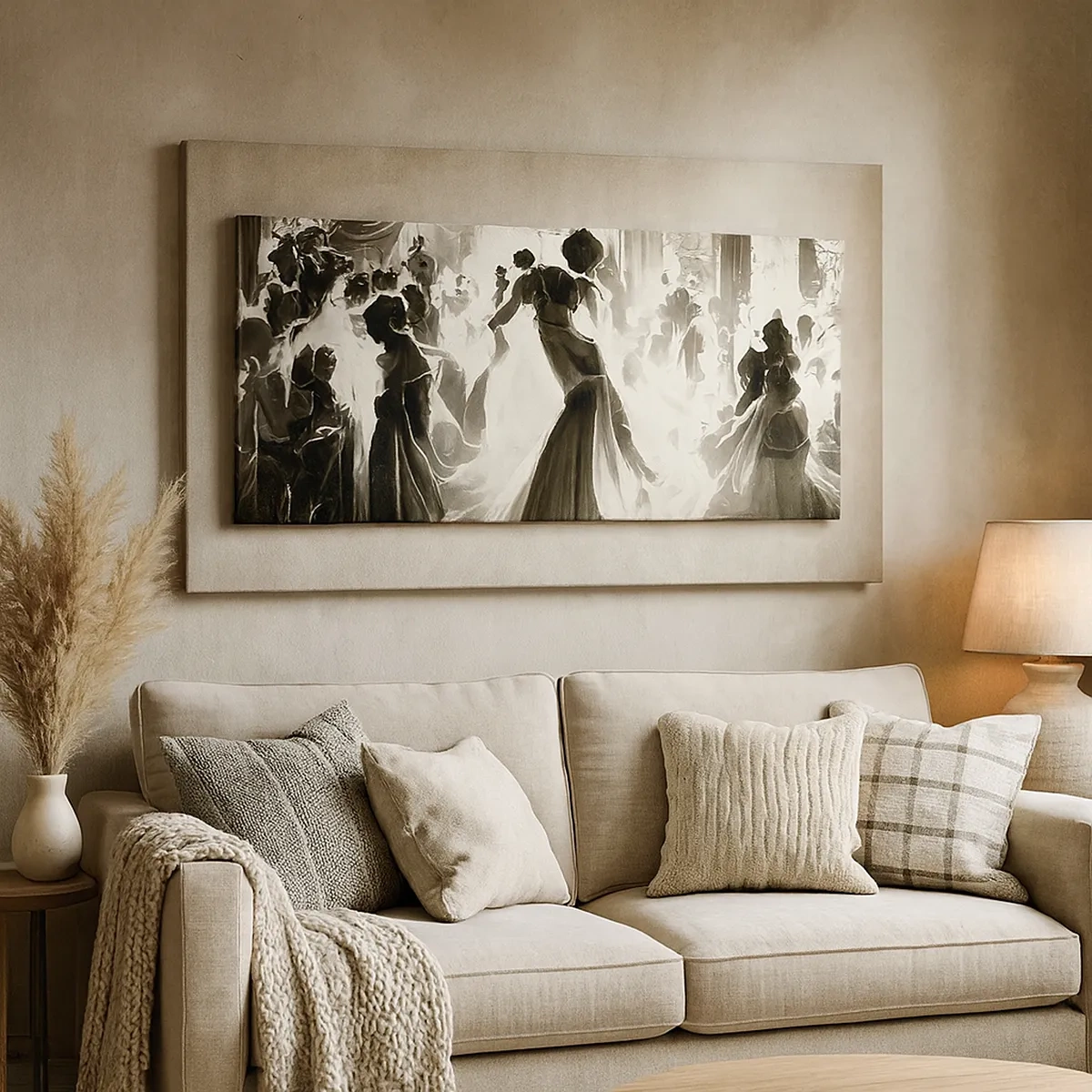 Bild auf Leinwand - Leinwandbild - Die große Maskerade - 30x30 cm